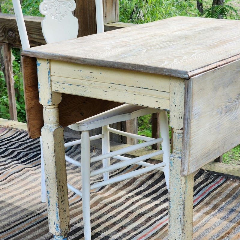 Antique Drop Leaf Table - Etsy