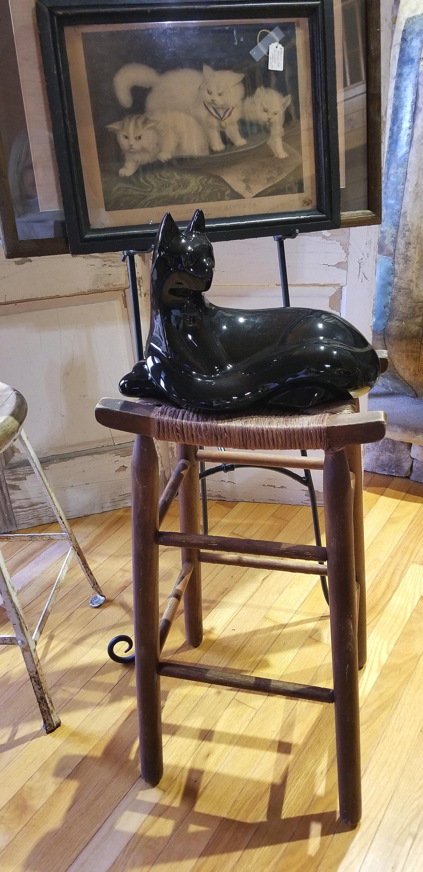 ハミルトンコレクション 猫の置物 ブラックキャット割れ物では