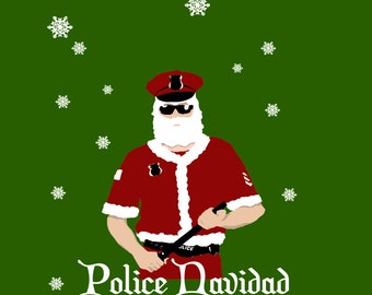 Greeting Card - Police Navidad