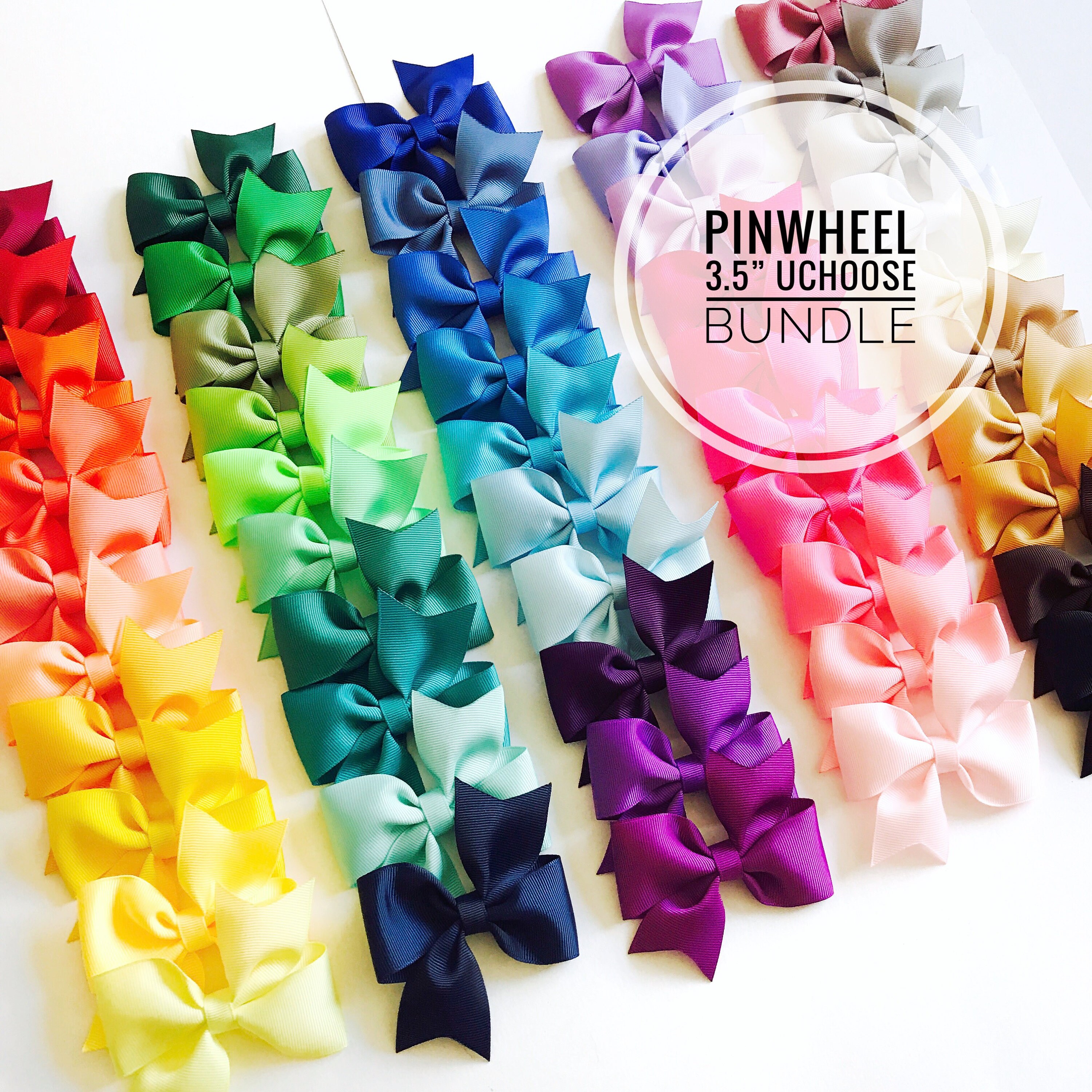 Pinwheel Hair bow UCHOOSE bundle hair bows bow bundle Etsy