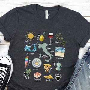 Italien Shirt, italienische Wörter, Italien T-Shirt, Unisex
