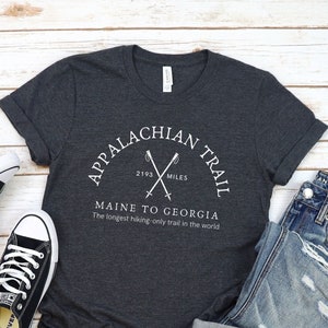 T-shirt Appalachian Trail, T-shirt de randonnée AT unisexe, T-shirt doux et confortable
