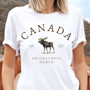 Canada Shirt, Great White North Moose T-shirt, Unisex