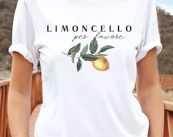 Limoncello Shirt, Italian Lemons, Amalfi Coast Italy T-shirt