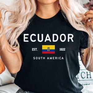 Ecuador Shirt, Ecuadorian Flag T-shirt, Unisex