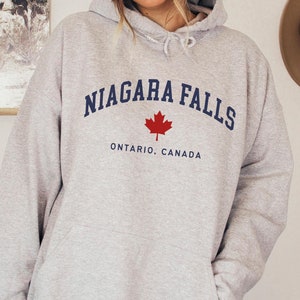 Niagara Falls Hoodie, Kanada Ahornblatt Kapuzensweatshirt, Unisex Pullover