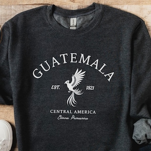 Guatemala Sweatshirt, Guatemalan Bird Crewneck Pullover, Unisex
