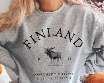 Finnish Finland Sweater - Etsy