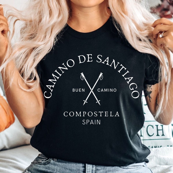 Camino de Santiago Shirt, Compostela Spain Trekking Tee, Way of St James Hiking, Buen Camino Tshirt - Unisex