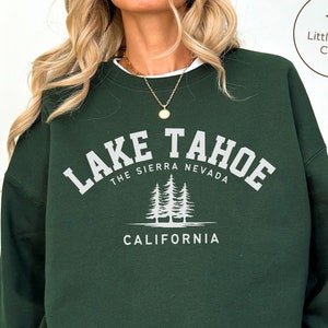 Lake Tahoe Sweatshirt, California Crewneck Pullover, Unisex