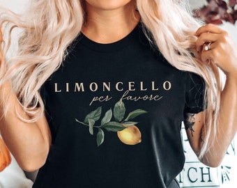 Limoncello Shirt, Italian Lemons, Amalfi Coast Italy T-shirt
