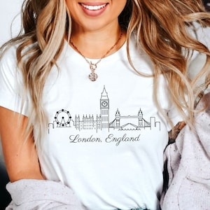 London Shirt, England City Skyline T-shirt, Unisex