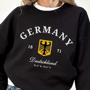 Germany Sweatshirt, Deutschland Crewneck Pullover, Unisex