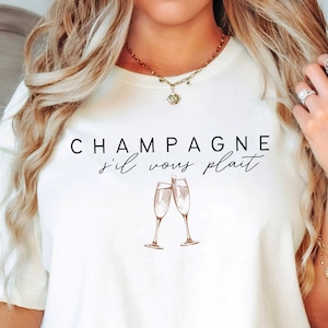 Champagne s'il vous plait shirt, Champagne Please T-shirt, Unisex
