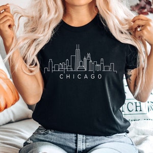 Chicago Shirt, Skyline T-shirt, Unisex