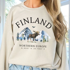 Finland Sweatshirt, Finnish Crewneck Pullover, Unisex