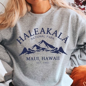 Haleakala National Park Sweatshirt, Maui Hawaii Volcano Pullover