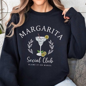 Margarita Sweatshirt, Cocktail Social Club Crewneck Pullover, Unisex