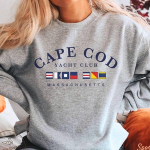 Cape Cod Sweatshirt, Yacht Club Rundhalspullover, Unisex