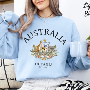 Australia Sweatshirt, Aussie Gift, Australian Crewneck Pullover, Unisex