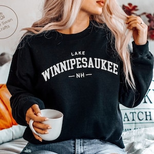 Lake Winnipesaukee Sweatshirt, NH Crewneck Pullover, Unisex