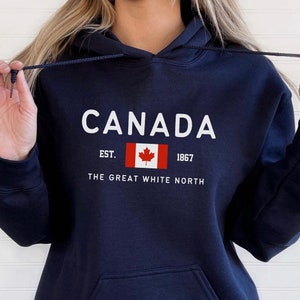 Kanada Hoodie, Kanadische Flagge Pullover, Kapuzen-Sweatshirt für Männer - Unisex