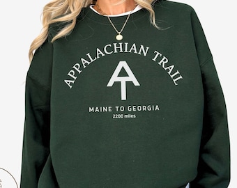 Appalachian Trail Sweatshirt, AT Hiking Crewneck Pullover, Unisex