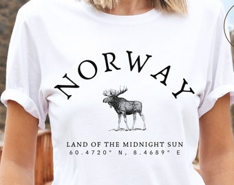 Norway Shirt, Nordic Norwegian T-shirt, Unisex