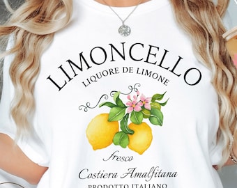 Limoncello Shirt, Amalfi Coast Italy Lemons T-shirt