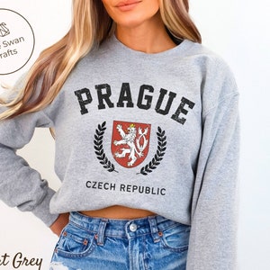 Prague Sweatshirt, Czech Crewneck Pullover, Unisex