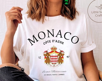 Monaco T-Shirt, French Riviera T-Shirt, Monte Carlo T-Shirt, Unisex