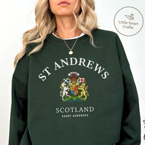 セント・アンドリュース スウェットシャツ、スコットランド クルーネック プルオーバー - ユニセックス