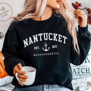 Nantucket Sweatshirt, Unisex Pullover mit Rundhalsausschnitt