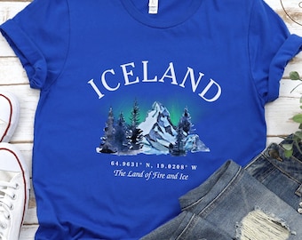 Iceland Shirt, Northern Lights T-shirt, Unisex