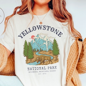 Yellowstone National Park Shirt, Buffalo T-shirt, Unisex