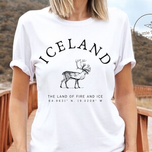 Iceland Shirt, Icelandic Deer T-shirt, Unisex