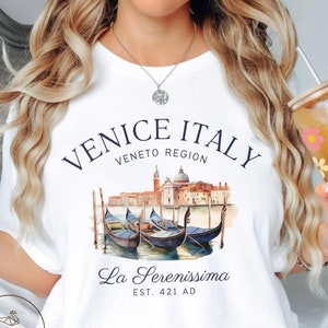 Venice Italy Shirt, Venezia Gondola T-shirt, Unisex