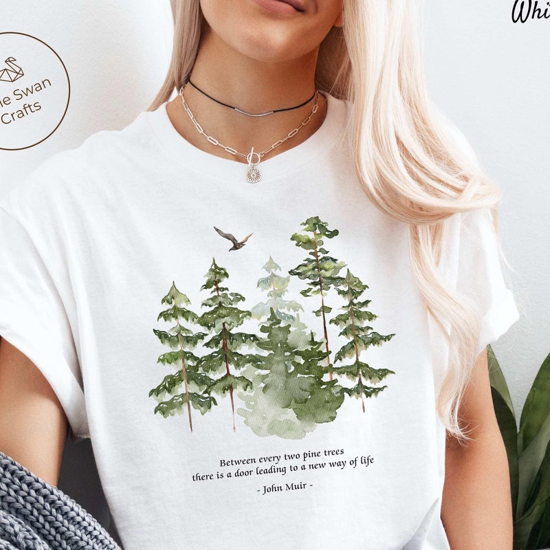 Between Two Pines John Muir Etsy