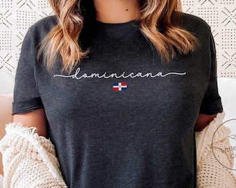 Camiseta da República Dominicana, Camiseta com a Bandeira da República Dominicana, Unissex