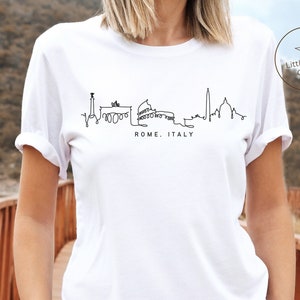 Rome Italy Shirt, Roma Skyline Colosseum T-shirt, Unisex