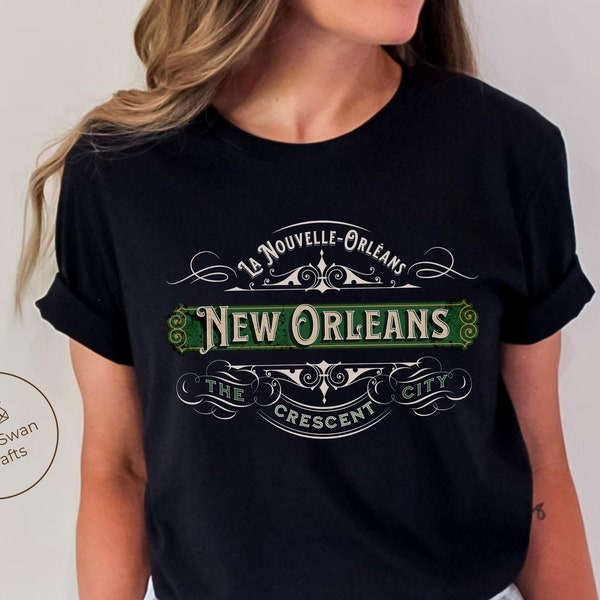 Camisa de Nueva Orleans, Camiseta suave y cómoda del Barrio Francés, Unisex