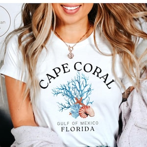 Cape Coral Shirt, Florida Tee, Coral Reefs Soft and Comfortable T-shirt, Unisex
