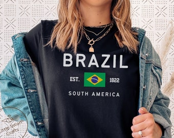 Brazil Shirt, Brazilian Flag T-shirt, Unisex