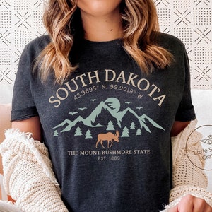 Camiseta de Dakota del Sur, camiseta del estado de Mount Rushmore, unisex