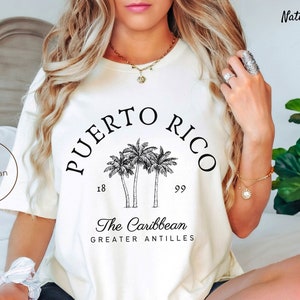 Puerto Rico Shirt, Caribbean Tropical T-shirt, Unisex