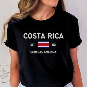 Costa Rica Shirt, Costa-Rica-Flagge T-Shirt, Unisex