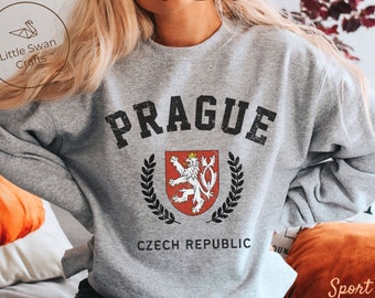 Prague Sweatshirt, Czech Crewneck Pullover, Unisex