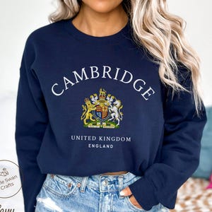 Cambridge Sweatshirt, United Kingdom Crewneck Pullover - Unisex