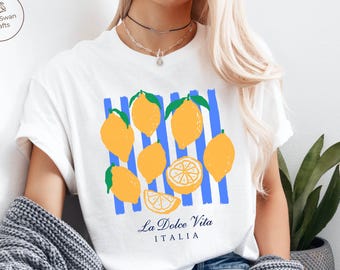 Italy Lemon Shirt, La Dolce Vita T-shirt, Unisex Tee