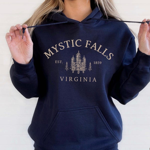 Mystic Falls Hoodie, Hooded Sweatshirt, Soft and Comfortable Pullover, Unisex